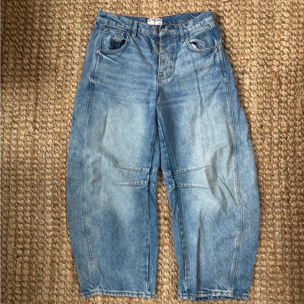 We The Free Barrel Blue Jeans